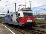 Die 101 070 ADLER Mannheim am 04.08.2008 bei einer Rangierfahrt in Mnchen Hbf.