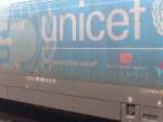 Die eigen Werbung von irgenwem auf 101-016-4 Unicef am 21.02.2009 in Hannover HBF