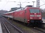 EC379 von Stralsund nach Brno hl.n. kurz vor der Abfahrt im Bahnhof Stralsund.(08.03.09)