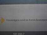 Werbeansicht der 101 034 IN Form von der Deutschen Bahn AG 