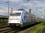 Hertha BSC Berlin,101 144 mit IC 2152 nach Dsseldorf, Ausfahrt Dortmund
Hbf.,Gleis 16.(25.04.2009