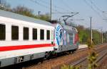 101 144 durchfhrt am 25.04.09 mit dem IC 2150 Burgkemnitz Richtung Leipzig.