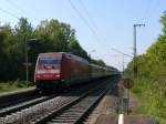  150 Jahre Deutscher Feuerwehrverband  also 101 047 heute vor EC 100 auf der Fahrt von Chur nach HH-Altona.