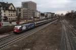 101 070  Mannheimer Adler  mit EC 6 von Chur nach Hamburg-Altona.Am 15.03.10 in Worms.(Sory fr den hohen ISO-Wert an diesem Tag war es leider sehr dunkel gewesen).