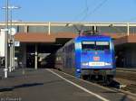 101 070  Die Adler Mannheim  am InterCity 334 von Nordeich-Mole nach Luxembourg bei der Ausfahrt von Dsseldorf Hbf am 09.03.2010