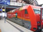 Werbelok 101 001 mit dem EC 172 Wien - Hamburg in Dresden-Hbf., 15.07.2005  