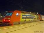 101 080  Polizei  am 10.09.2005 in Magdeburg Hbf, dahinter steht die ZDF 120 151. http://www.bahnpix.de