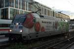 101 040 stand abgestellt in Mnchen HBF aber aufgebgelt und mit Spitzenlicht an am 30.07.2010