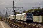 101 144  Hertha BSC  mit dem IC 145 nach Szczecin Glowny in Rathenow. 15.10.2010