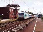 101 086-7 auf Bahnhof Hasbergen am 2-6-2000.