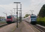 2x Werbelok: 146 231 trifft auf 101 144, Konstanz-Petershausen, 16.