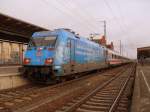 101 016 am 10.01.2012 mit IC 144 in Stendal nach Schipol.