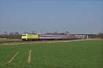 101 013-1  dOCUMENTA  mit dem umgeleiteten IC 119 Mnster(Westf)Hbf - Innsbruck Hbf bei Gernsheim. 24.03.12