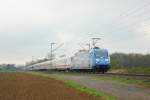 DB 101 042-0  Ecofant  mit dem IC2216 in Vilich-Mldorf am 7.4.2012 