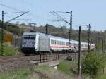 101 028 mit IC 2251 nach Leipzig am 28.04.12 in Haunetal Rothenkirchen  