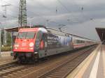 Am 29.06.2012 fuhr 101 083 (Packendes Sdafrika) mit IC 147 in Stendal ein. 