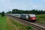 101 070 mit EC 114 von Klagenfurt Hbf nach Dortmund Hbf am 04.08.2012 unterwegs bei Hilperting.