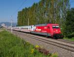 DB 101 080  Cewe Fotobuch  war am 20.08. als IC 719 von Salzburg nach Graz unterwegs, aufgenommen in Waltenbach bei Niklasdorf.