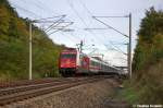 101 089-1  Cewe-Fotobuch  mit dem IC 142 von Berlin Ostbahnhof nach Amersfoort, bei Nennhausen. 18.10.2012