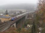 101 100  Energiewende  und 101 144  Hertha  mit IC 2208 am 16. November 2012 in Ludwigsstadt.