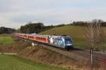 101 070 mit RE 4013 am 31.12.2012 bei Fahlenbach.