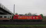 DB 101 001-6 mit dem IC 2252 von Leipzig Hbf nach Frankfurt(M) Flughafen Fernbf, am 01.05.2013 in Naumburg (S) Hbf.