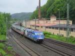 101 070-1  Adler Mannheim  zieht am 18. Mai 2013 den IC 2208 durch Kronach in Richtung Saalfeld.