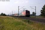 101 081-8  Cewe-Fotobuch  mit dem IC 2071 von Hamburg-Altona nach Dresden Hbf in Vietznitz.