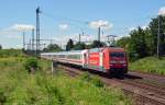 101 118 zog am 22.06.13 den IC 2355 durch Grokorbetha Richtung Halle(S).