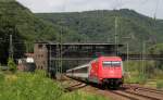 101 089-1  CEWE  mit dem EC 9 (Hamburg Altona-Chur) in Bingen 3.8.13