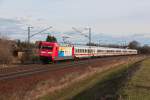 Am 16.02.13 bespannte 101 037-0   Eisenbahner mit Herz   den IC 2442 nach Köln Hbf und konnte hier in Zeithain festgehalten werden.