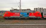 DB 101 100-6  Tessin  schiebt IC2047 in Wuppertal, Februar 2014.