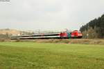 101 100-6 mit dem IC 187 (Stuttgart-Zürich) bei Fischingen. Aufgenommen am 05.04.2014.