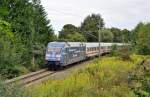 101 042-0 fuhr am 15.09.2013 mit dem IC 2434 von Cottbus nach Emden Außenhafen, hier in Leer.