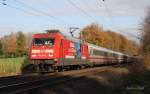 101100 TESSIN mit IC 2217 am 21.11.2014 um 12.43 Uhr in Hasbergen Richtung Münster.