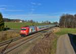 101 122 mit EC 217 am 13.12.2015 bei Vogl. 