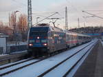 101 042 kam mir auch mal wieder vor die Linse.Am 16.Januar 2017 bespannte Sie den IC 2425 Binz-Berlin Hbf.Aufnahme in Bergen/Rügen.