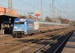 DB 101 055-2 Schauinsland Reisen mit Intercity. Solingen Hbf Gleis1 am 19.12.2015