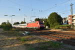 Nach dem der IC2223 sein Ziel Rheydt Hbf erreicht hat, fährt der Zug der von der 101 107-1 gezogen wird in Richtung Köln wohl ins Depot.