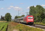101 056-0 mit dem EC9 (Hamburg Altona-Zürich HB) bei Riegel 26.8.18