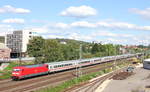 101 031 mit IC 1269 Karlsruhe-München am 11.07.2020 in Oberesslingen.