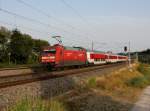 Die 101 015 mit einem CNL nach München am 03.08.2013 unterwegs bei Hochdorf.