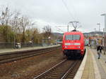 101 052-9 als Schublok mit einem der letzten IC im Bahnhof von Jena Paradies am 09.