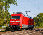   Die 101 091-7 (91 80 6101 091-7 D-DB) der DB Fernverkehr fährt am 18.08.2018 als Lz durch Bonn in Richtung Hbf, hier kurz vor dem Hp UN Campus.