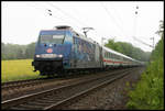 101070-1 Die Adler war am 6.5.2007 um 9.44 Uhr mit dem EC 23 am Ortsrand von Hasbergen nach Wien unterwegs. 