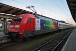 101 098-5 hat am 02.01.2020 den IC1278 von Dresden Hauptbahnhof nach Rostock gebracht.