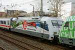 101 003-2  Design & Bahn  in Wuppertal, am 28.01.2022.