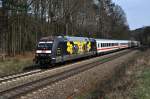 DB Fernverkehr 101 141  Bahn-Azubis gegen Hass & Gewalt  mit IC 1129 Kiel Hbf - Nürnberg Hbf (Vehrte, 21.04.13)..