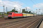 Am 26.05.2015 fuhr 101 128-7 verkabelt mit einem Messzug durch Hamburg Harburg gen Hamburg Eidelstedt.