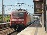 Nachschuß auf 120 145-8 mit Zuglok 120 134-2 mit IC Wagen als  Sonderzug zum Kirchentag 2017 von Berlin nach Lutherstadt Wittenberg am 28.